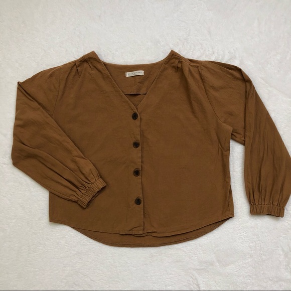 play bonbon, Long Sleeve Button Down Shirt, Size L - Picture 5 of 15